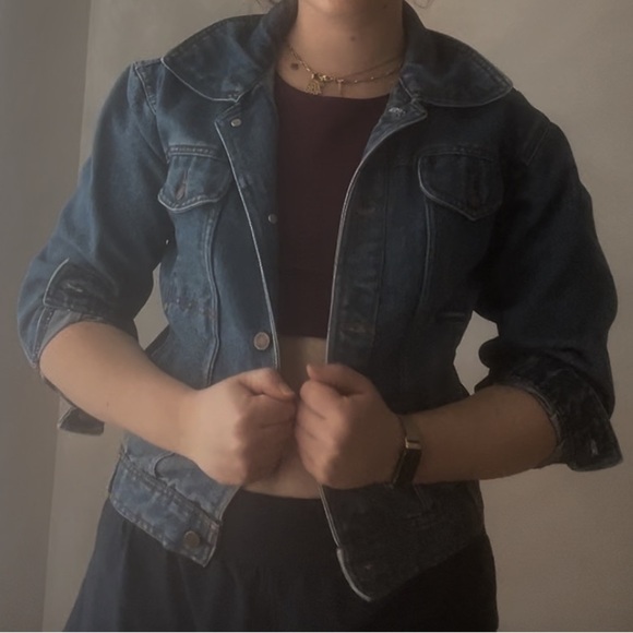 London Fog Vintage jean jacket denim jacket size small - Picture 6 of 7